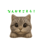 ぬいぐるみサバトラ猫【毎日使える】（個別スタンプ：18）