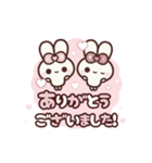 [❸]⏹⬛ピョンピョンラビット⬛ローズ<再販>（個別スタンプ：6）