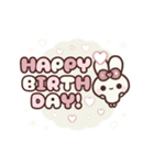 [❸]⏹⬛ピョンピョンラビット⬛ローズ<再販>（個別スタンプ：20）