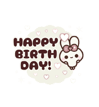 [❸]⏹⬛ピョンピョンラビット⬛ピンク<再販>（個別スタンプ：20）
