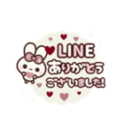[❸]▶️⬛ピョンピョンラビット⬛ROSE<再販>（個別スタンプ：8）
