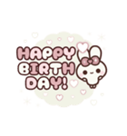 [❸]▶️⬛ピョンピョンラビット⬛ROSE<再販>（個別スタンプ：20）