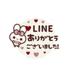 [❸]▶️⬛ピョンピョンラビット⬛PINK<再販>（個別スタンプ：8）
