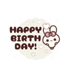 [❸]▶️⬛ピョンピョンラビット⬛PINK<再販>（個別スタンプ：20）