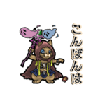 アンデッド動く⚰️猫リッチ（個別スタンプ：3）