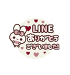 [❸]動く背景⬛LINE定番♥敬語⬛ローズ<再販>（個別スタンプ：8）