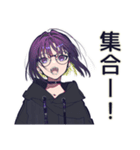 ゾンビ映画好き★サブカル女子（個別スタンプ：22）