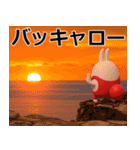デカ動く 3D擦れうさぎ4（個別スタンプ：24）
