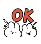 社畜うさぎの愛の言語：スキンシップ（個別スタンプ：10）
