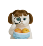 美しいアップルキャット (NT)（個別スタンプ：2）