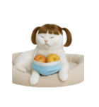 美しいアップルキャット (NT)（個別スタンプ：7）