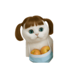 美しいアップルキャット (NT)（個別スタンプ：15）
