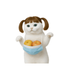 美しいアップルキャット (NT)（個別スタンプ：22）
