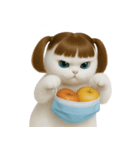 美しいアップルキャット (NT)（個別スタンプ：28）