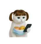 美しいアップルキャット (NT)（個別スタンプ：31）