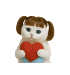 美しいアップルキャット (NT)（個別スタンプ：33）