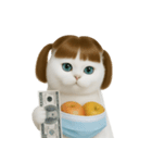 美しいアップルキャット (NT)（個別スタンプ：36）
