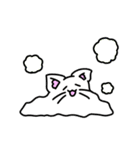 動くしろねこ 福ちゃん 夏バージョン（個別スタンプ：13）