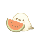 シマエナガの夏の過ごし方（個別スタンプ：9）