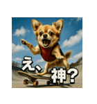 ちわぽめ×スケボー（個別スタンプ：11）