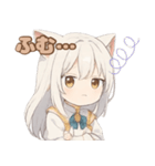 もふもふネコ耳、るぴちゃんの感情スタンプ（個別スタンプ：3）