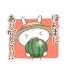うさぎのばにら8 夏の関西弁ほんわか会話（個別スタンプ：3）