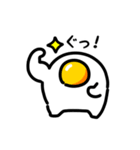 動く目玉焼き（文字付き）（個別スタンプ：12）