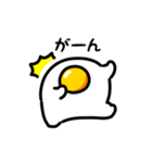 動く目玉焼き（文字付き）（個別スタンプ：24）