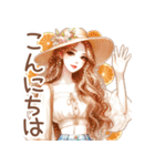 頑張るオトナ女子の日常⑥真夏Ver．（個別スタンプ：11）