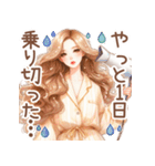 頑張るオトナ女子の日常⑥真夏Ver．（個別スタンプ：17）