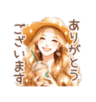 頑張るオトナ女子の日常⑥真夏Ver．（個別スタンプ：24）