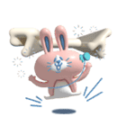 ぷっくりでか文字＆ゆるい敬語_くま＆うさぎ（個別スタンプ：10）