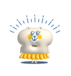 ぷっくりでか文字＆ゆるい敬語_くま＆うさぎ（個別スタンプ：16）