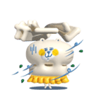 ぷっくりでか文字＆ゆるい敬語_くま＆うさぎ（個別スタンプ：28）