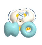 ぷっくりでか文字＆ゆるい敬語_くま＆うさぎ（個別スタンプ：36）