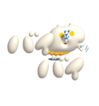 ぷっくりでか文字＆ゆるい敬語_くま＆うさぎ（個別スタンプ：40）