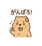 毎日使えるふわもこカピバラゆるセリフ（個別スタンプ：17）