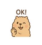 毎日使えるふわもこカピバラゆるセリフ（個別スタンプ：19）