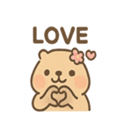 毎日使えるふわもこカピバラゆるセリフ（個別スタンプ：30）