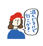 名画と赤青万博スタンプ★pocaママ（個別スタンプ：10）