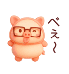 色々食べたいぶたさん3Dスタンプ（個別スタンプ：31）