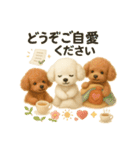 ふわふわトイプードルの まごころ便（個別スタンプ：16）