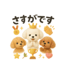 ふわふわトイプードルの まごころ便（個別スタンプ：24）