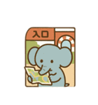 可愛い動物が遊園地へ行く 日本語（個別スタンプ：2）
