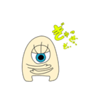 目玉ちゃんシリーズ③〜ぎゅっぎゅっぎゅ〜（個別スタンプ：3）