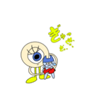 目玉ちゃんシリーズ③〜ぎゅっぎゅっぎゅ〜（個別スタンプ：7）
