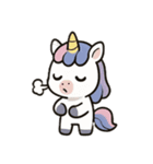 可愛いシカ、ユニコーン、サイ（個別スタンプ：9）