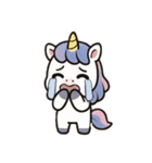 可愛いシカ、ユニコーン、サイ（個別スタンプ：12）