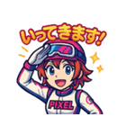 女子レーサー☆全開モード！（個別スタンプ：4）