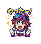 女子レーサー☆全開モード！（個別スタンプ：6）
